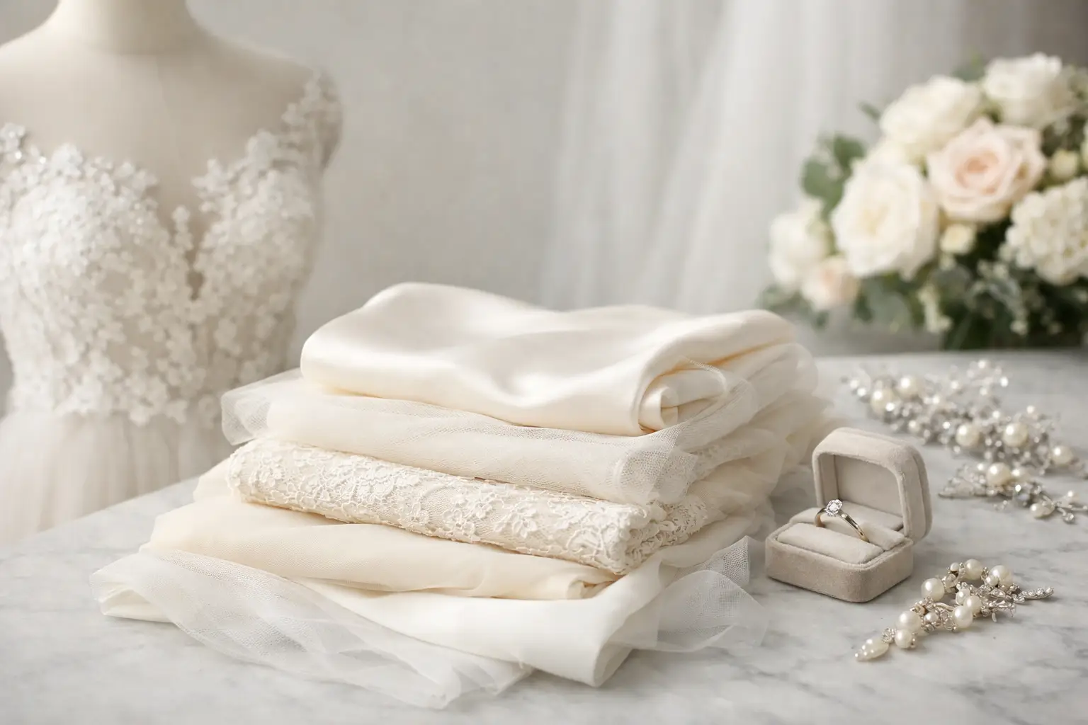 Best Wedding Dress Fabrics Explained for Brides