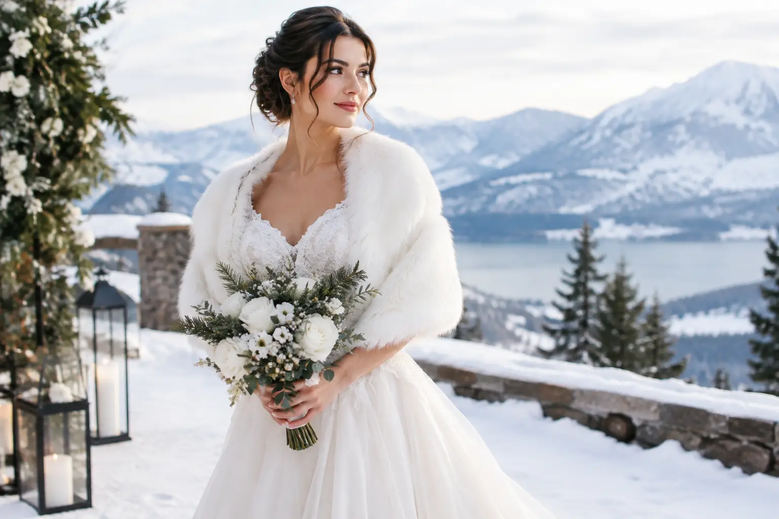 Winter Wedding Gowns: Style, Warmth and Romance